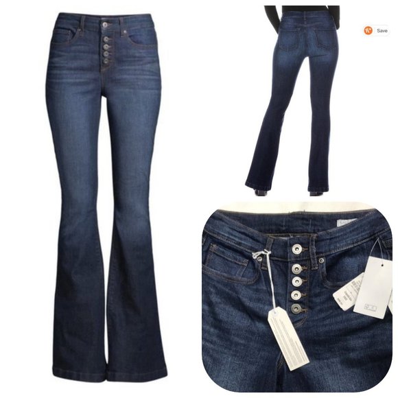 Neiman Marcus Denim - NWT NM Sanctuary Flare High Waist Stretch Jean